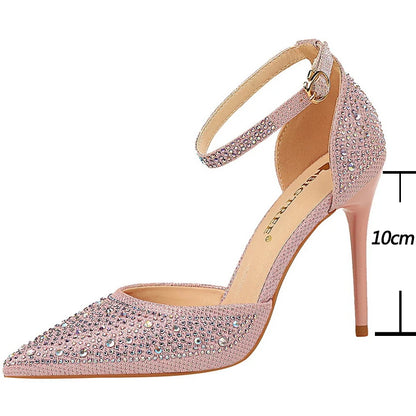 Glamorous Rhinestone High Heels