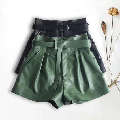 Daridu Leather Shorts