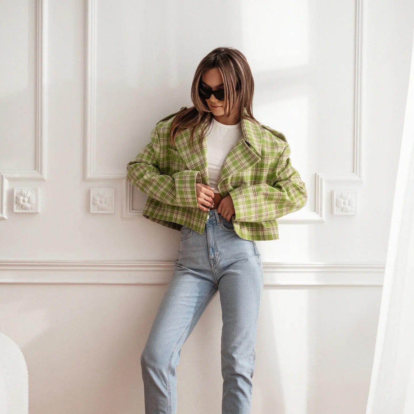 Aimira Plaid Jacket