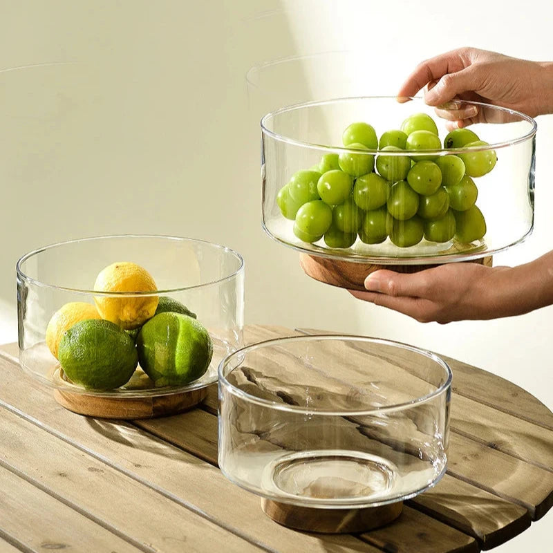 Fiore Glass Fruit Bowl