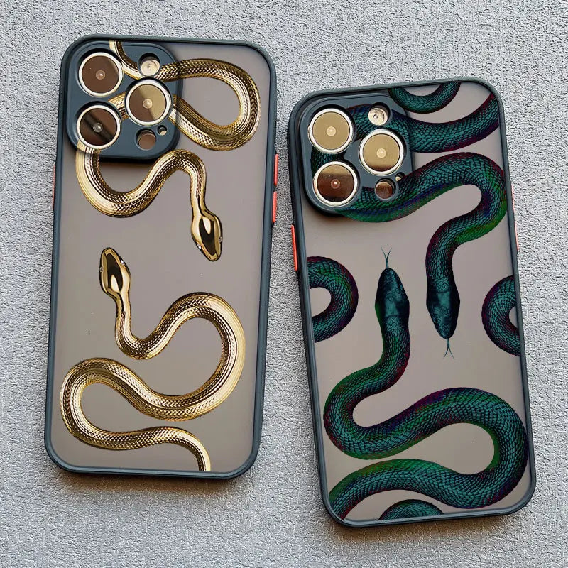 Color Double Snake iPhone Case