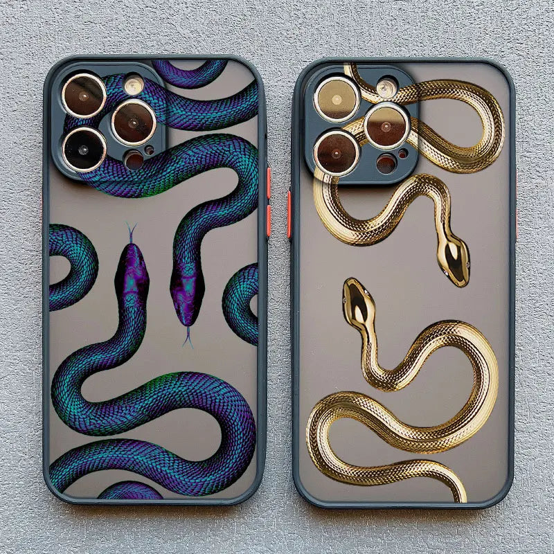 Color Double Snake iPhone Case