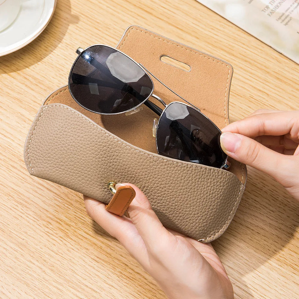 Genuine Leather Glasses Case