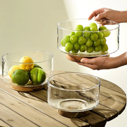 Fiore Glass Fruit Bowl