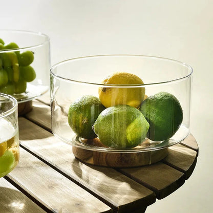 Fiore Glass Fruit Bowl