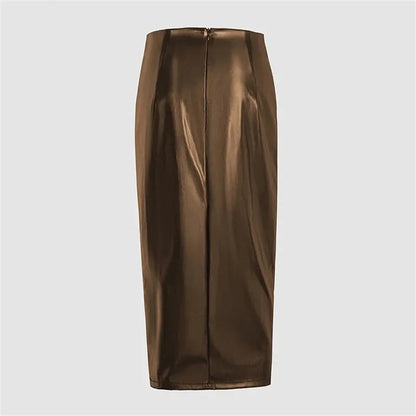 Pelossa Leather Skirt