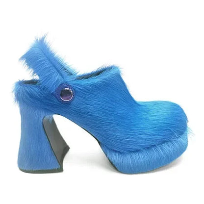 Fluffy Grace Heels