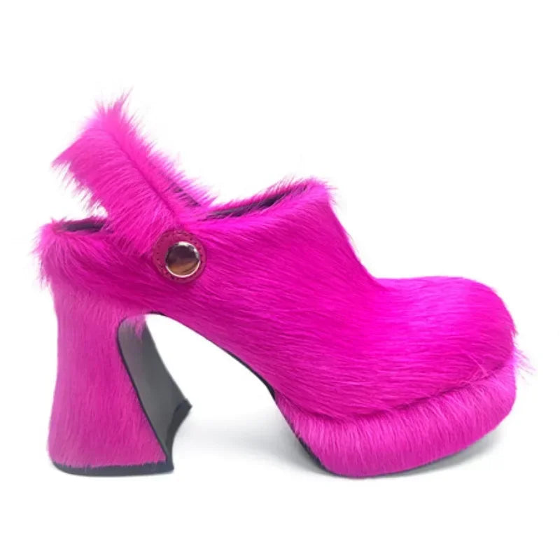 Fluffy Grace Heels